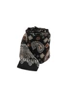 Pañuelo Estampado Violeta Negro I-D