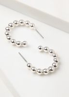 Aros Argollas Alma Plateado I-D