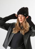 Set Guante Y Gorro Judit Black Humana
