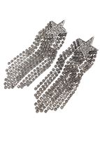 Aros Largo Shiny Plateado Humana