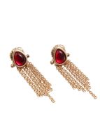 Aros Mediano Flecos Dorado Humana