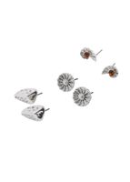 Set de 3 aros Jose Plateado ID