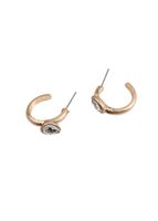 Aros Argolla Stone Dorado Humana