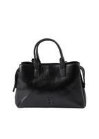 Cartera Bandolera Ecocuero Clara Negro Humana