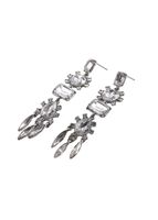 Aros Largo Drop Plateado Humana