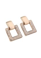 Aros Mediano Square Dorado Fiesta Humana