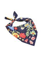 Maxi Bandana Leo Flores Azul Humana