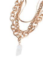 Collar Triple Heavy Dorado Humana