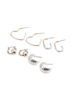 Set de 4 argollas Mar Plata y Dorado ID
