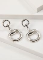 Aros Medianos Clara Plateado Humana