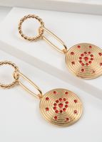 Aros Largos Elvira Rojo Humana