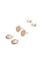 Set De Tres Aros Pegados Niza Dorado Id