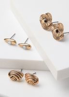 Set De Aros Tesa Dorado I-D