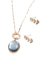 Set Collar y Aros 2 Dorado Humana