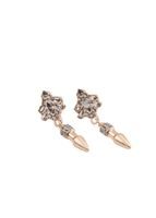 Aros Mediano Brillantes Dorado Humana