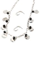 Set Collar Y Aros Sipura Plateado Humana