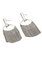 Aros Largo Jackie Plateado Humana