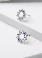 Aros Pegados Iona Plateado I-D