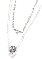 Collar Triple Wings Plateado Humana