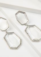 Aros Largos Elena Plateado Humana