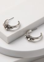 Aros Argollas Celi Plateado I-D