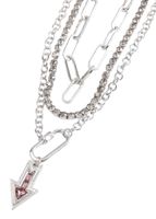 Collar Triple Plateado Humana