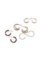 Set de 4 argollas Zafira Dorado ID