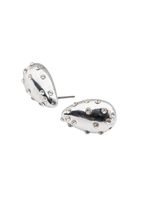 Aros Pegado Drop Plateado Humana