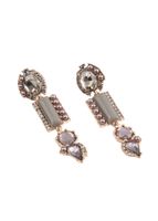 Aros Largo Brillo Dorado Humana