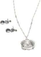 Set de aros y collar Pipa Plateado ID