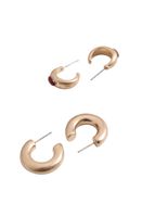 Aros Argolla Matt Dorado Humana