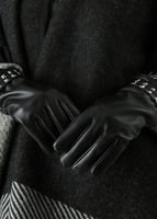 Guante Cuero Raul Black Humana