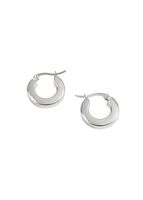 Aros Argolla Pedro Plateado Acero Inoxidable Humana