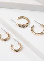 Set De Aros Tina Dorado Humana