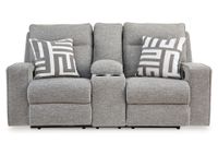 Sofá reclinable 2 cuerpos Biscoe con consola