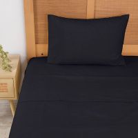 Sábana 144 H Colores Lisos 1P Grafito