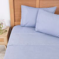 Sábana 180H Lisa 2 P Azul