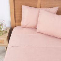 Sábana 180H Lisa King Rosado