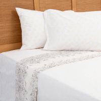 Sábana Mashini 180 Hilos 2 P Flora