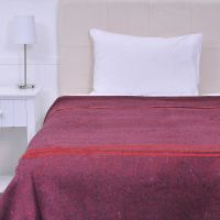 Frazada Termica Single Lineas Rojo