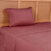 Sabana MF Lisa Embossed 1.5 P Rojo