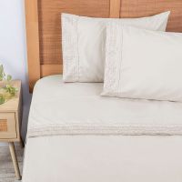 Sabana MF Broderie King Beige