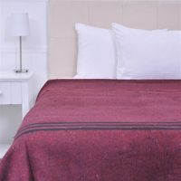 Frazada Termica King Lineas Rojo