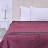 Frazada Termica Queen Lineas Rojo