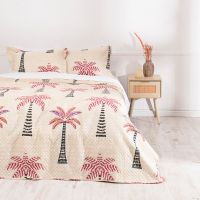 Quilt Cordoba Estampada King Palmeras