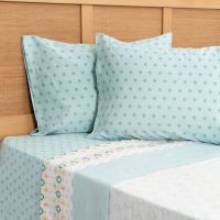 Sábana Est. 144 Hilos King Cisne