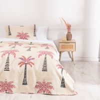 Quilt Cordoba Estampada 1.5 P Palmeras