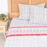 Sábana Estampada 144 H King Snow