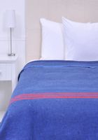 Frazada Termica Queen Lineas Azul