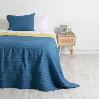 Quilt Toledo MF 1.5 P Azul-Amarillo